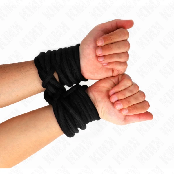 Kink Baumwollseil 5 Meter für Bondage und Fesseln Schwarz