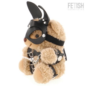 Fetish Submissive Mishka Teddybeer BDSM-model met Konijnenorenmasker Fetish Submissive Mishka Teddybeer BDSM-model met Konijnenorenmasker - Afbeelding 1