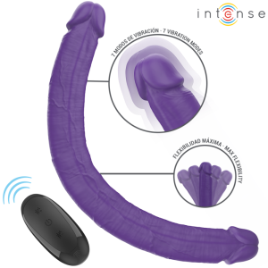 Intense dubbele dildo Gunter met twee motoren en afstandsbediening, 40 cm, paars Intense dubbele dildo Gunter met twee motoren en afstandsbediening, 40 cm, paars - Afbeelding 2