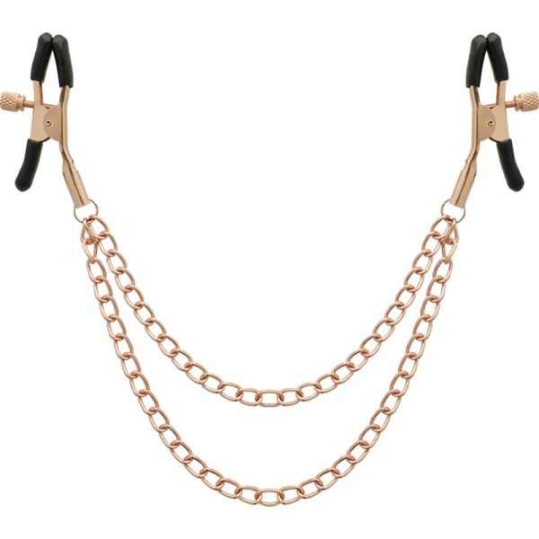 Coquette Chic Desire Fantasy-nippelclips met ketting van nikkelvrij metaal