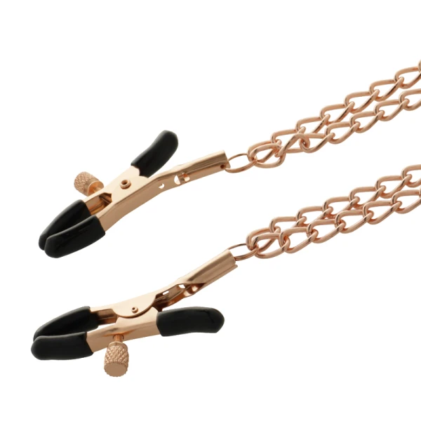 Coquette Chic Desire Fantasy-nippelclips met ketting van nikkelvrij metaal