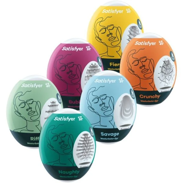 Satisfyer Masturbator-Eier 6er-Set Hydro-Active