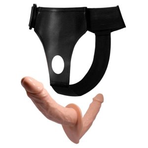 Baile Dubbele Dildo met Harnas Ultra Hartstochtelijk vleeskleurig Baile Dubbele Dildo met Harnas Ultra Hartstochtelijk vleeskleurig - Afbeelding 4