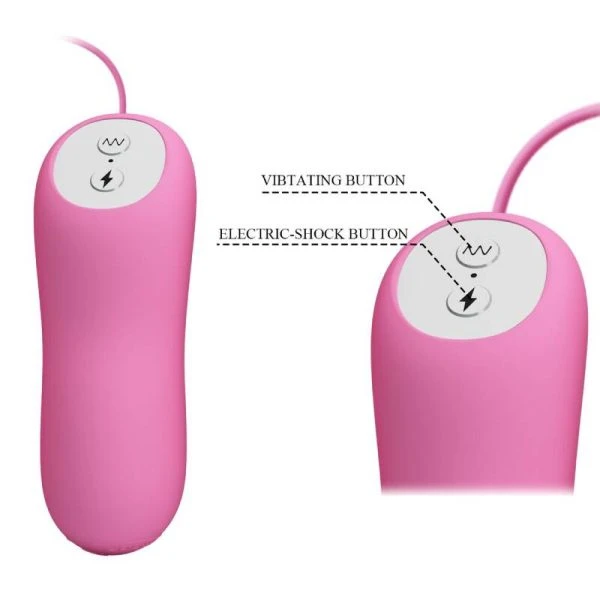 Pretty Love Vibrator met pincet, vibratie en elektrische schok, roze