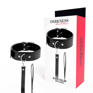 Darkness Posture-Halskette met leren ketting van PVC-leer en metaal Darkness Posture-Halskette met leren ketting van PVC-leer en metaal - Afbeelding 1