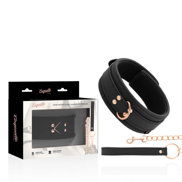 img_143558_3a268567ef47cf1b73c6a9358f6f7109_1.png Coquette Chic Desire Fantasy-halsketting van vegan leer met neopreenvoering en riem