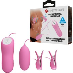 Pretty Love Vibrator met pincet, vibratie en elektrische schok, roze Pretty Love Vibrator met pincet, vibratie en elektrische schok, roze - Afbeelding 1