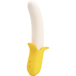 Pretty Love Banana Geek siliconen vibrator met 7 trilstanden, geel Pretty Love Banana Geek siliconen vibrator met 7 trilstanden, geel - Afbeelding 1