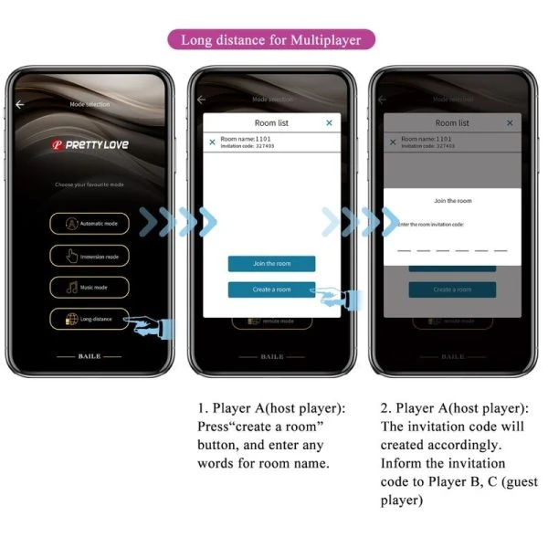 Pretty Love Paarvibrator Jayleen mit App-Fernbedienung Lila