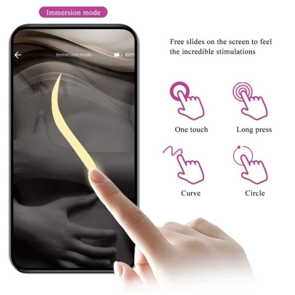 Pretty Love Paarvibrator Jayleen mit App-Fernbedienung Lila