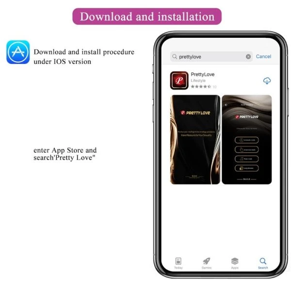 Pretty Love Paarvibrator Jayleen mit App-Fernbedienung Lila