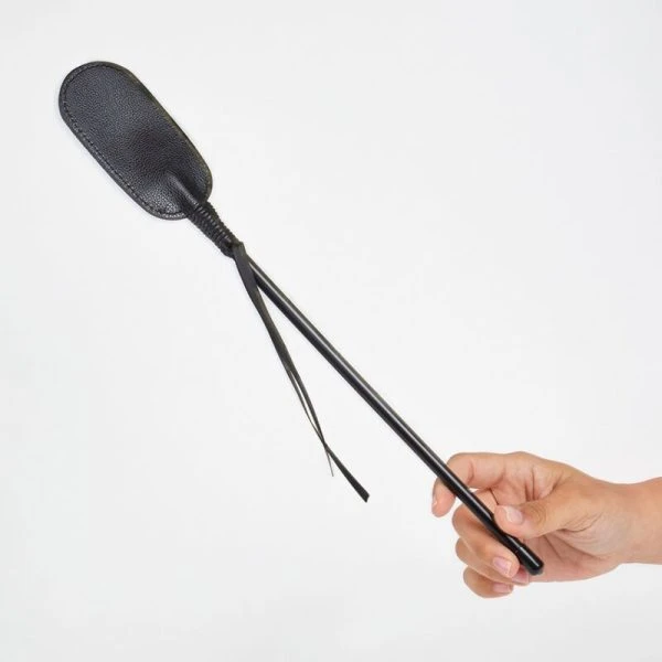 Secretplay zwarte zweep van veganistisch leer 27,5 cm