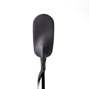 Secretplay schwarze Peitsche aus veganem Leder 27,5 cm