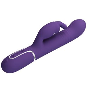 Pretty Love Coale Rabbit Vibrator 4 in 1 mit Klitorisreizer, lila Pretty Love Coale Rabbit Vibrator 4 in 1 mit Klitorisreizer, lila – Bild 4