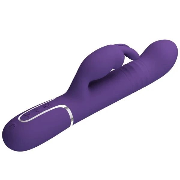 Pretty Love Coale Rabbit Vibrator 4 in 1 mit Klitorisreizer, lila