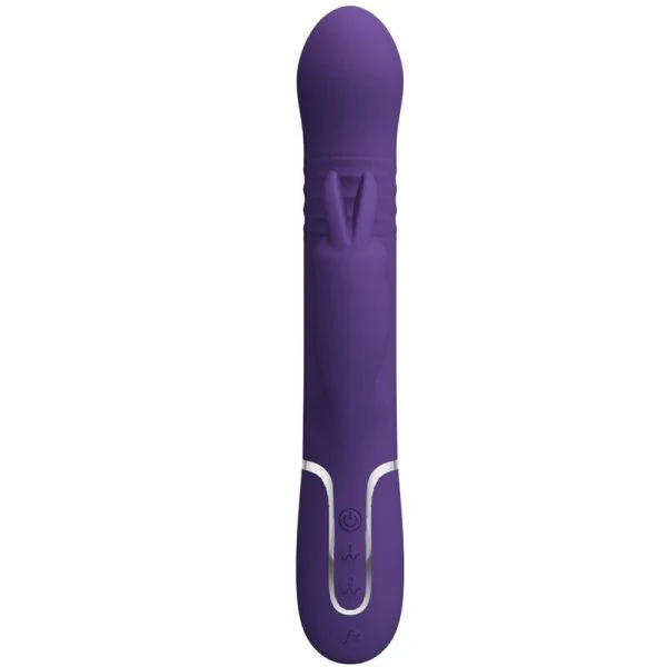 Pretty Love Coale Rabbit Vibrator 4 in 1 mit Klitorisreizer, lila