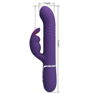 Pretty Love Coale Rabbit Vibrator 4 in 1 mit Klitorisreizer, lila Pretty Love Coale Rabbit Vibrator 4 in 1 mit Klitorisreizer, lila – Bild 7