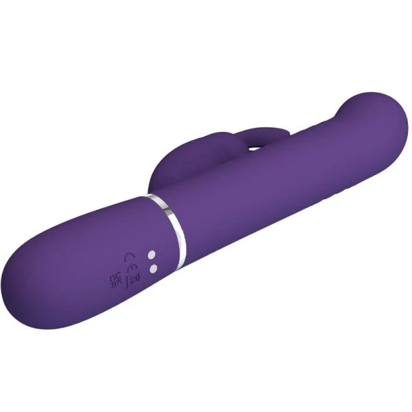 Pretty Love Coale Rabbit Vibrator 4 in 1 mit Klitorisreizer, lila