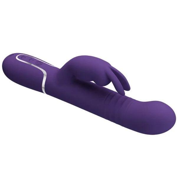 Pretty Love Coale Rabbit Vibrator 4 in 1 mit Klitorisreizer, lila