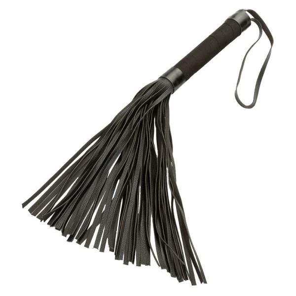 Calexotics Nocturnal Flogger Leder Zwart – Fetisjzweep