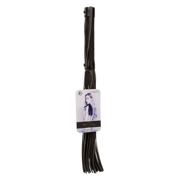 Calexotics Nocturnal Flogger Leder Zwart – Fetisjzweep