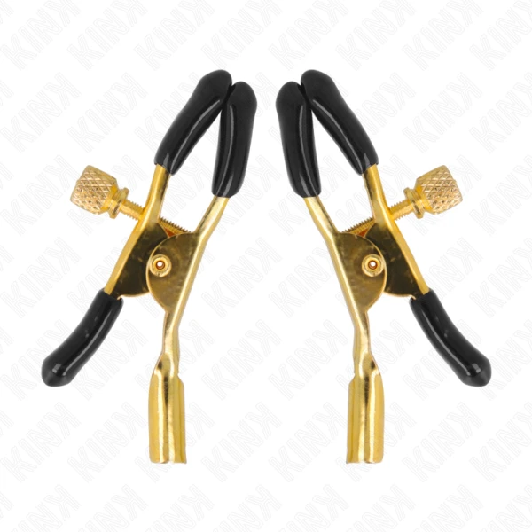 Kink Gouden tepelklemmen met ketting voor precieze stimulatie