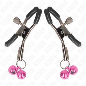 Kink Dubbele Belletjes-Nippelklem met Belletjes Kink Dubbele Belletjes-Nippelklem met Belletjes - Afbeelding 2