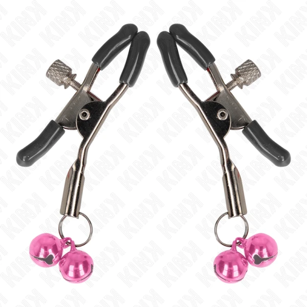 Kink Dubbele Belletjes-Nippelklem met Belletjes