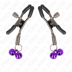 Kink dubbele bel nippelclips met belletjes Kink dubbele bel nippelclips met belletjes - Afbeelding 2