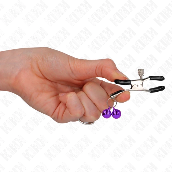 Kink dubbele bel nippelclips met belletjes