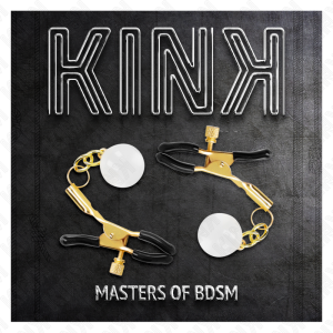Kink glasparel-nippelklemmen met gouden accenten Kink glasparel-nippelklemmen met gouden accenten - Afbeelding 5