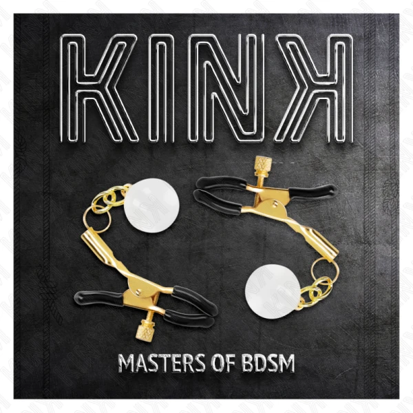 Kink glasparel-nippelklemmen met gouden accenten