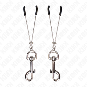 Kink tepelklemmen met haken voor gevorderd BDSM Kink tepelklemmen met haken voor gevorderd BDSM - Afbeelding 1