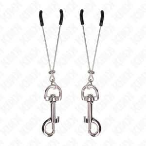 Kink Brustwarzenklammern mit Haken für fortgeschrittenes BDSM