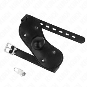 Kink Ball-Gag-Mondmasker met slot verstelbaar Kink Ball-Gag-Mondmasker met slot verstelbaar - Afbeelding 2
