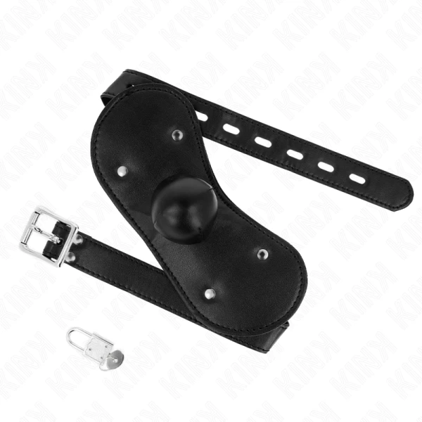 Kink Ball-Gag-Mondmasker met slot verstelbaar
