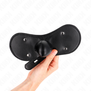 Kink Ball-Gag-Mondmasker met slot verstelbaar Kink Ball-Gag-Mondmasker met slot verstelbaar - Afbeelding 3
