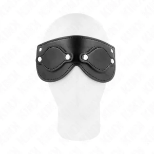 Kink Kunstledermaske mit abnehmbaren Augenabdeckungen