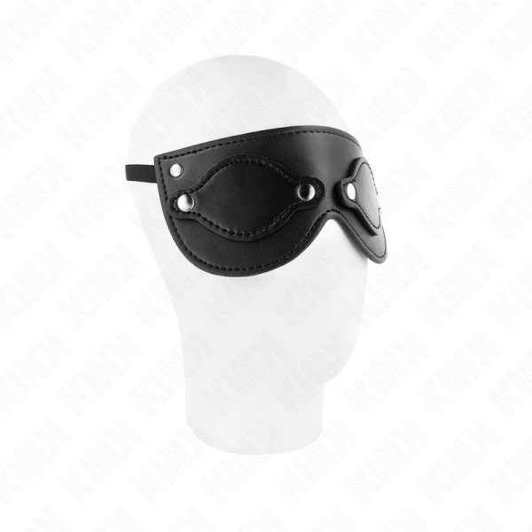 Kink Kunstledermaske mit abnehmbaren Augenabdeckungen