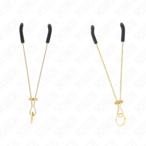 Kink dunne tepelklemmen goud Kink dunne tepelklemmen goud - Afbeelding 1