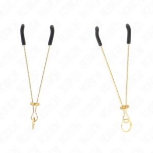 Kink dünne Nippelklemmen Gold