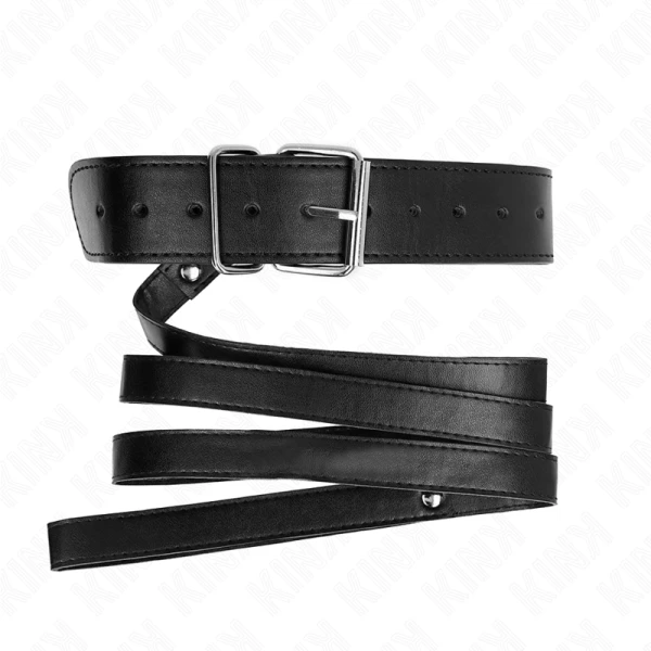 Kink halsketting met verstelbare riem zwart Kink halsketting met verstelbare riem zwart