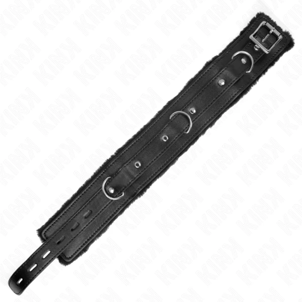 Kink halsband met riem voor fetisjspelletjes, zwart Kink halsband met riem voor fetisjspelletjes, zwart