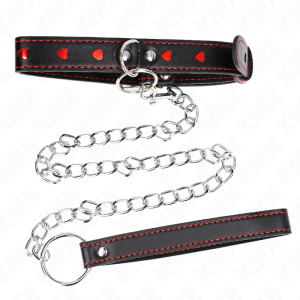 Kink Halsketting met lint en hartdetails voor fetisjspelletjes Kink Halsketting met lint en hartdetails voor fetisjspelletjes - Afbeelding 4