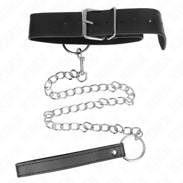 Kink Halsband met Riem Model 4 verstelbaar