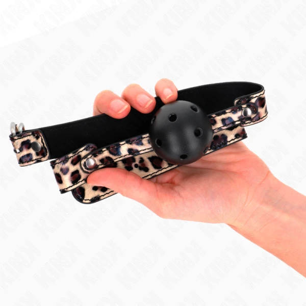 Kink-bal met luipaardprint, ademend