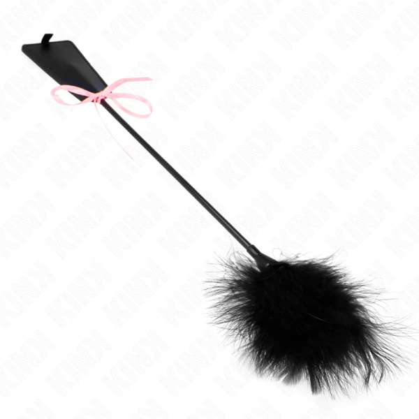 Kink Tickler met veren en roze strik Kink Tickler met veren en roze strik