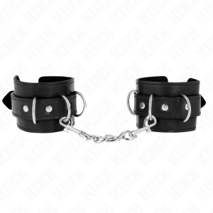 Kink 3 D-ring polsboeien verstelbaar zwart Kink 3 D-ring polsboeien verstelbaar zwart - Afbeelding 2
