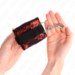 Kink Polsboeien Scandal in Rood-Zwart Kink Polsboeien Scandal in Rood-Zwart - Afbeelding 4