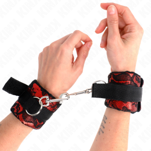 Kink Polsboeien Scandal in Rood-Zwart Kink Polsboeien Scandal in Rood-Zwart - Afbeelding 1
